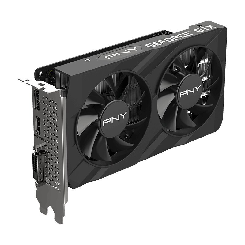 PNY GeForce GTX 1650 Verto Dual Fan (VCG16514D6DFXPB1) cena un informācija | Videokartes (GPU) | 220.lv