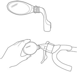 Velosipēda spogulis Blackburn, melns cena un informācija | Citi velo piederumi un aksesuāri | 220.lv