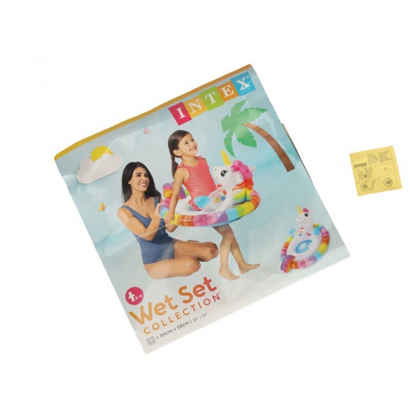 Intex 59570 Bērnu Peldēšanas Riņķis 84 x 58 cm cena un informācija | Piepūšamās rotaļlietas un pludmales preces | 220.lv