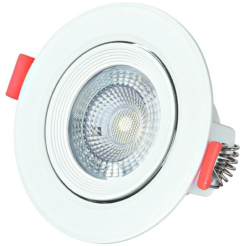 LED griestu lampa Avide, 5W 3000K Ø90mm цена и информация | Iebūvējamās lampas, LED paneļi | 220.lv