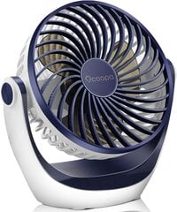 Galda ventilators Ocoopa USB, 2,5 W, zils цена и информация | Вентиляторы | 220.lv