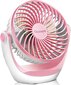 Galda ventilators Ocoopa USB, 2,5 W, rozā цена и информация | Ventilatori | 220.lv