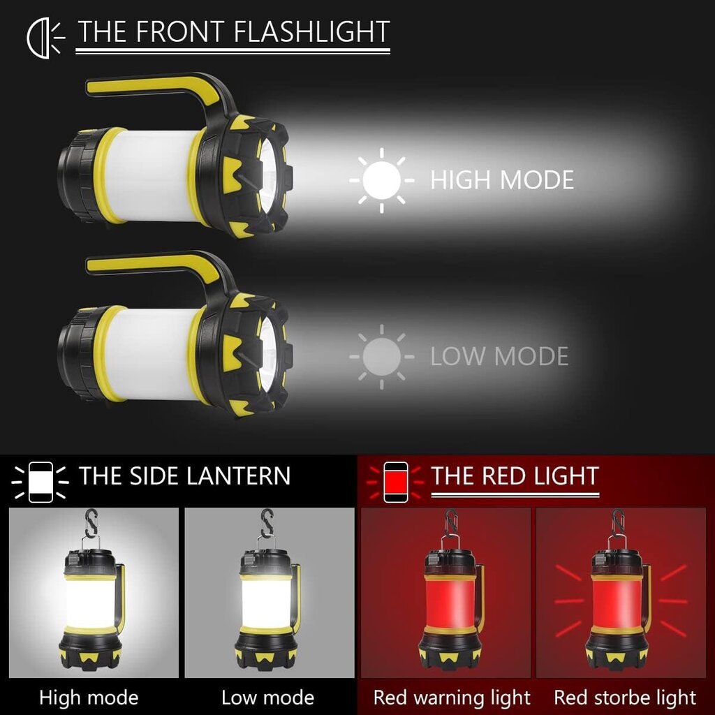 Flintronic LED uzlādējama kempinga lampa, 3600 mAh цена и информация | Lukturi un prožektori | 220.lv