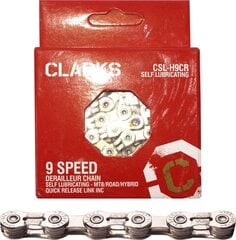 Velosipēdu ķēde Clark CSL-H9CR, 9 sliežu цена и информация | Другие запчасти для велосипеда | 220.lv