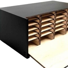 LashBox koka kaste mākslīgo skropstu planšetēm, melna AF-259 cena un informācija | Mēbeles skaistumkopšanas saloniem | 220.lv
