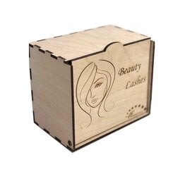 LashBox koka kaste mākslīgo skropstu planšetēm AF-1824 cena un informācija | Mēbeles skaistumkopšanas saloniem | 220.lv