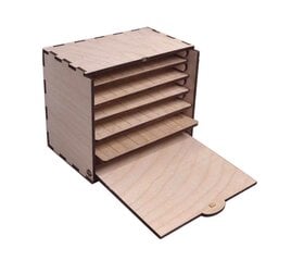 LashBox koka kaste mākslīgo skropstu planšetēm AF-1824 cena un informācija | Mēbeles skaistumkopšanas saloniem | 220.lv