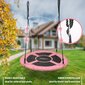 Piekaramās bērnu šūpoles ligzdas formā, 100cm, rozā cena un informācija | Šūpoles | 220.lv