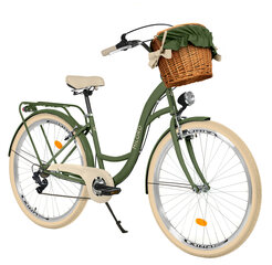 Pilsētas velosipēds Milord City Khaki-Creme, 28", zaļš/bēšs cena un informācija | Velosipēdi | 220.lv