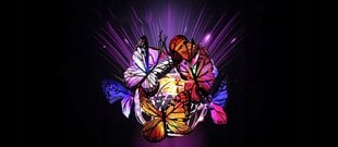 Садовый светодиодный солнечный шар с бабочками Interlook, разноцветный 52 см 2 шт. цена и информация | Уличное освещение | 220.lv
