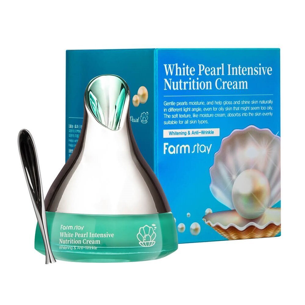 Mitrinošs sejas krēms Farm Stay White Pearl Intensive Nutrition, 50 g цена и информация | Sejas krēmi | 220.lv