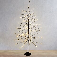 Рождественская елка с гирляндами, 240 led, 150 см цена и информация | Рождественские украшения | 220.lv
