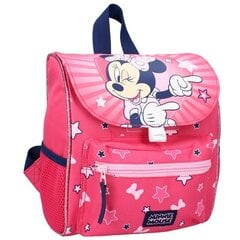 Mugursoma bērniem Vadobag Minnie Mouse School Time, rozā cena un informācija | Skolas somas | 220.lv