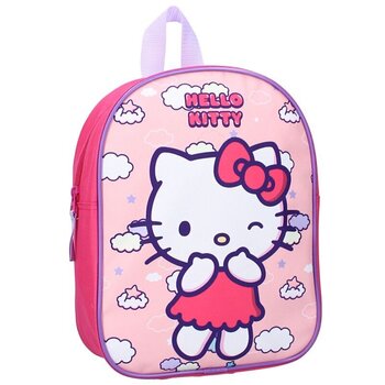 Mugursoma bērniem Vadobag Hello Kitty Pink Ribbon, rozā cena un informācija | Skolas somas | 220.lv