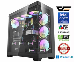 Core i5-14400F 16GB 1TB SSD 1TB HDD RTX 4060 8GB Windows 11 cena un informācija | Stacionārie datori | 220.lv