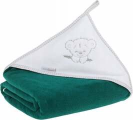 Детское полотенце с капюшоном Babymam, 100x100 cm, Green цена и информация | Maudynių prekės | 220.lv