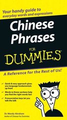 Chinese Phrases For Dummies цена и информация | Пособия по изучению иностранных языков | 220.lv
