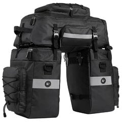 Bagāžas soma velosipēdam Rhinowalk, 65l, melna cena un informācija | Velo somas, telefona turētāji | 220.lv