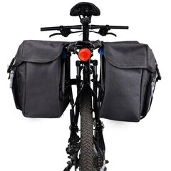 Bagāžas soma velosipēdam Mundo, 28l, melna cena un informācija | Velo somas, telefona turētāji | 220.lv