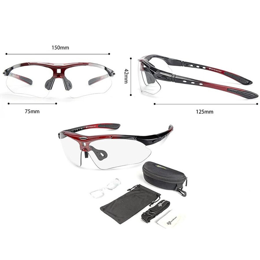 Polarizētas riteņbraukšanas brilles Rockbros G1, dažādu krāsu cena un informācija | Sporta brilles | 220.lv