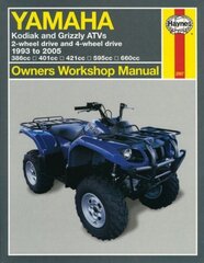 Yamaha Kodiak & Grizzly ATVs (93 - 05) Haynes Repair Manual цена и информация | Энциклопедии, справочники | 220.lv