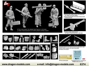 Dragon - German Antitank Team Panzerschreck цена и информация | Конструкторы и кубики | 220.lv