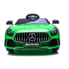 Vienvietīgs bērnu elektroauto Mercedes GTR Lean Cars, zaļš cena un informācija | Bērnu elektroauto | 220.lv