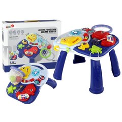 Mācību galds 2in1 Sea Animals Basket Balls Lean Toys, zils цена и информация | Игрушки для малышей | 220.lv