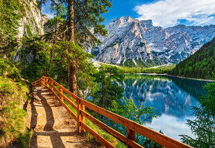 Puzle Braies Lake Castorland, 1000 d. cena un informācija | Puzles, 3D puzles | 220.lv