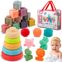 Vannas rotaļlietu komplekts, 24 gab. cena un informācija | Rotaļlietas zīdaiņiem | 220.lv