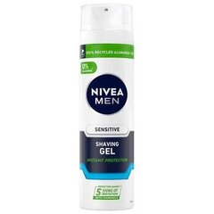 Skūšanās želeja jutīgai vīriešu ādai Nivea Men, 200 ml cena un informācija | Skūšanās piederumi, kosmētika | 220.lv