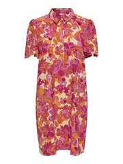 JDY женское платье 15318075*01, желтое/розовое, 5715517617263 цена и информация | Платья | 220.lv
