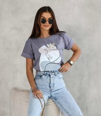 Женская футболка, лиловый цена и информация | Женские футболки | 220.lv