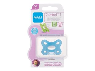 Соска Comfort MAM, синяя, 0-2 месяца, 1 штука цена и информация | Пустышки | 220.lv