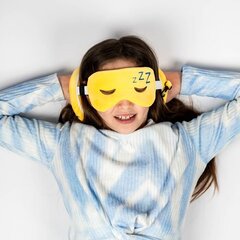 Ceļojumu spilvens ar acu masku, Snoozie, yellow, 15x15x10 cm цена и информация | Аксессуары для автокресел | 220.lv