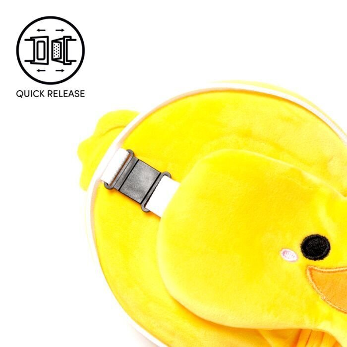 Ceļojumu spilvens ar acu masku, Duck, yellow, 15,5x15x9 cm цена и информация | Autokrēsliņu aksesuāri | 220.lv
