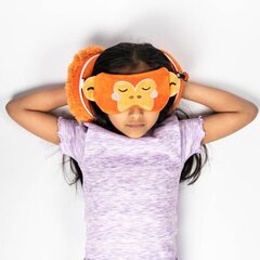 Ceļojumu spilvens ar acu masku, orange, 15x19x10 cm цена и информация | Аксессуары для автокресел | 220.lv
