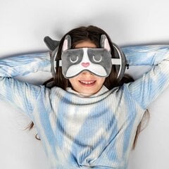 Ceļojumu spilvens ar acu masku, grey, 17x20x10 cm цена и информация | Аксессуары для автокресел | 220.lv