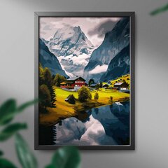 Glezna pēc cipariem Oh Art, Šveices daba, 40x50 cm цена и информация | Живопись по номерам | 220.lv