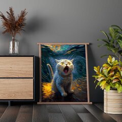 Картина по номерам На Раме Белый котенок Oh Art! 40x50 см цена и информация | Живопись по номерам | 220.lv