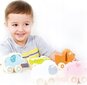 Koka rotaļlietu komplekts ar riteņiem New Classic Toys цена и информация | Rotaļlietas zīdaiņiem | 220.lv