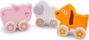 Набор деревянных игрушек с колесиками New Classic Toys цена и информация | Игрушки для малышей | 220.lv