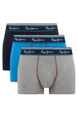 Pepe Jeans apakšbikses vīriešiem PMU10762 542, dažādas krāsas, 3gab. цена и информация | Мужские трусы | 220.lv