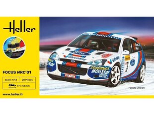 Heller - Ford Focus WRC'01 подарочный набор, 1/43, 56196 цена и информация | Склеиваемые модели | 220.lv