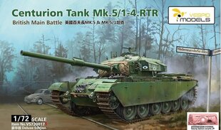 Сборная пластиковая модель. Centurion Mk.5/1 - 4. RTR British Main Battle Tank / Deluxe Edition, 1/72, 720017S цена и информация | Склеиваемые модели | 220.lv