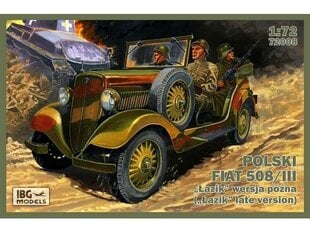 IBG Models - Polski Fiat 508/III (Lazik late version), 1/72, 72008 цена и информация | Склеиваемые модели | 220.lv