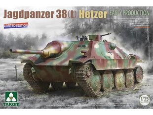 Līmējamais modelis Takom - Jagdpanzer 38(t) Hetzer Early Production Limited Edition, 1/35, 2170X cena un informācija | Līmējamie modeļi | 220.lv