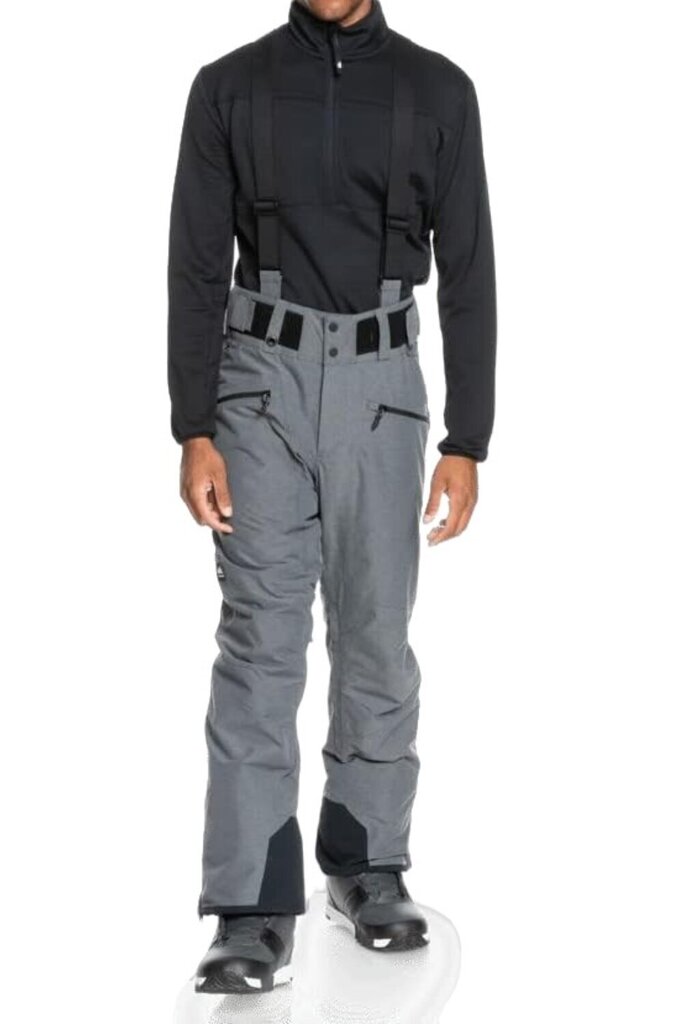 Slēpošanas bikses vīriešiem Quiksilver EQYTP03167, pelēkas цена и информация | Vīriešu slēpošanas apģērbs | 220.lv