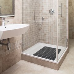 Neslīdošs dušas paklājs 53x53 cm cena un informācija | Vannas istabas aksesuāri | 220.lv