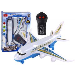 Tālvadības lidmašīna RC ar gaismas efektiem LeanToys cena un informācija | Rotaļlietas zēniem | 220.lv